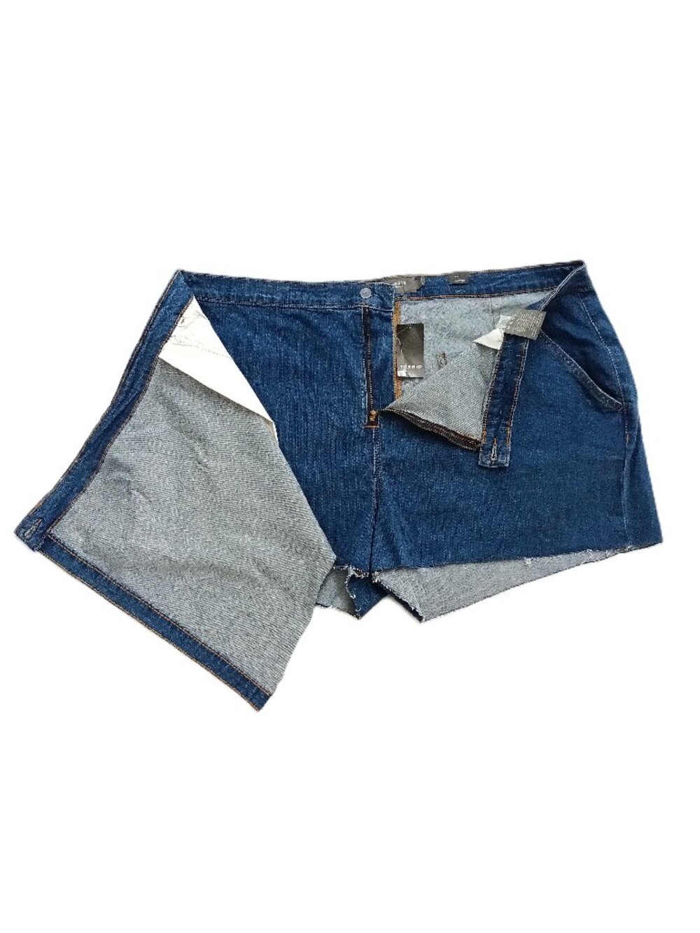 TORRID Mid-Rise Vintage Stretch Denim Skort. Plus Size 24 - Picture 9 of 15